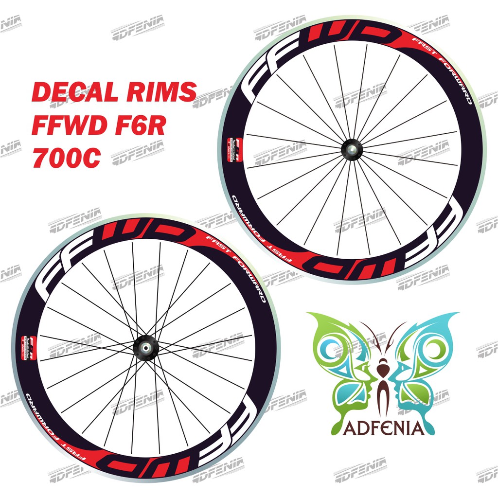 Jual Stiker FFWD F6R lebar 5cm Sticker Decal Rims Velg Roadbike ...