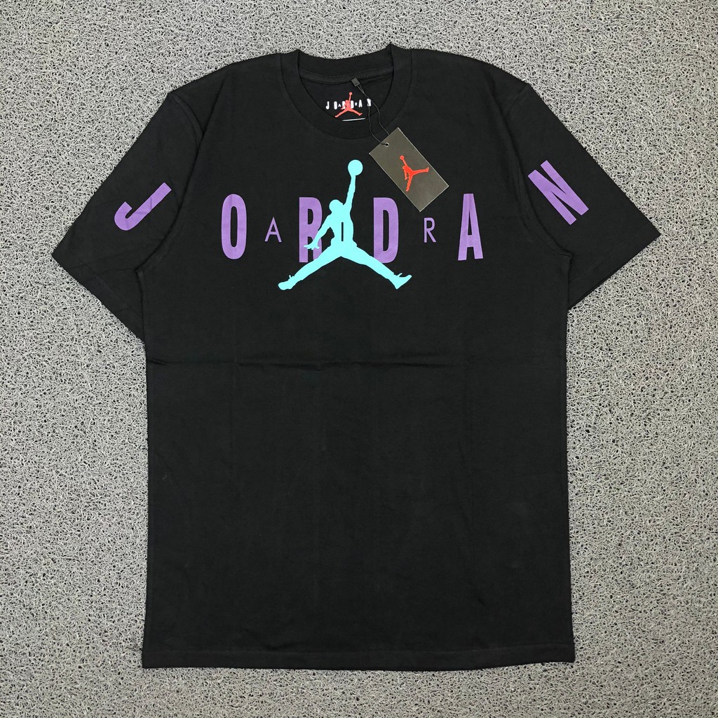 T SHIRT KAOS NIKE AIR JORDAN FONT AIR JUMPMAN PUTIH HITAM