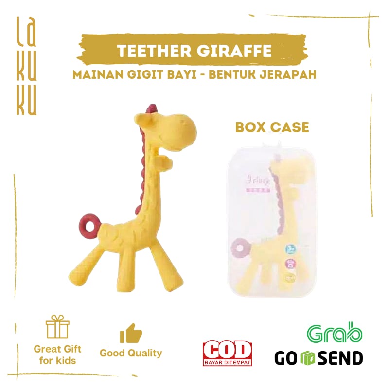 Jual Lakuku Giraffe Teether adalah salah satu gigitan bayi untuk usia