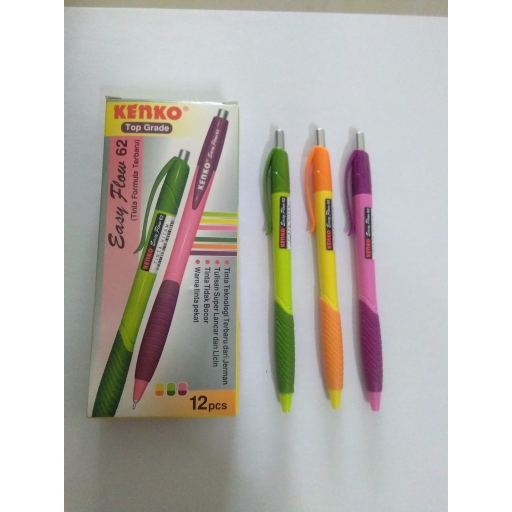 Jual PEN EASY FLOW 62 KENKO BLACK INK | Shopee Indonesia