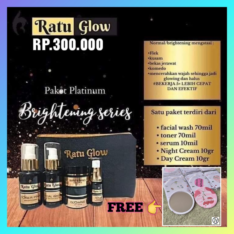 Jual RATU GLOW PLATINUM GLOW, PAKET GLOW, PAKET PLATINUM BRIGHTENING ...