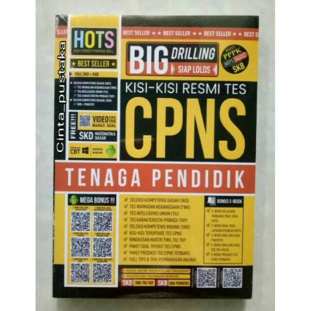 Jual Buku Skd Cpns Tenaga Pendidik Hots Big Drilling Kisi Resmi Tes