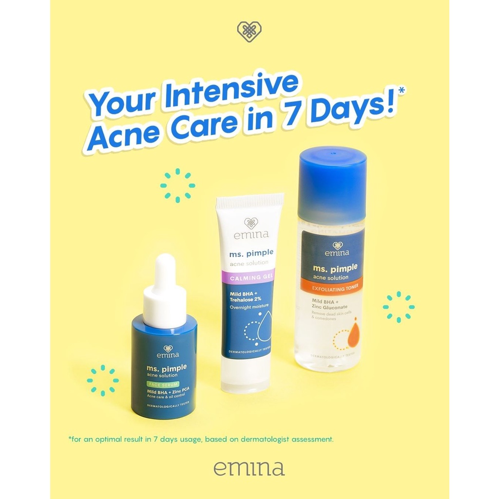 Jual STAR Emina Paket Ms Pimple Intensive Acne Care ( serum, calming