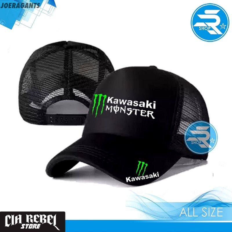 Jual TOPI JARING TRUCKER RACING KAWASAKI TOPI RACING BALAP MOTOR MOTOGP ...