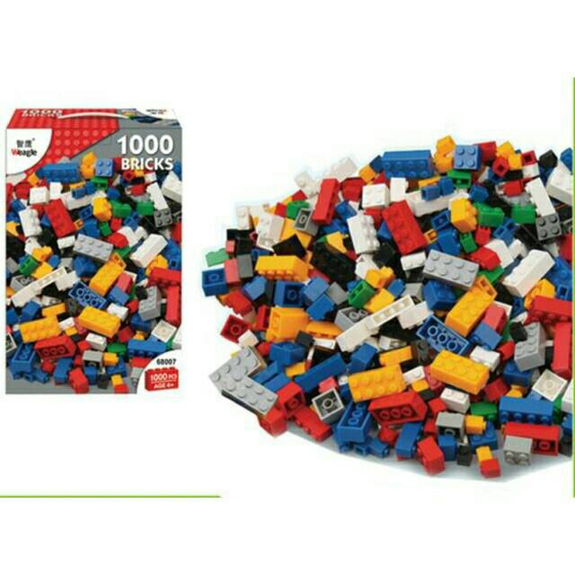 Jual [Ongkir Hanya 1kg] Lego / Brick / Balok 1000pcs [Free Bubble Wrap ...