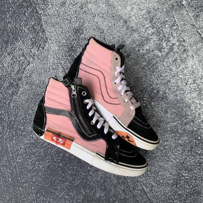 Vans cut outlet and paste pink