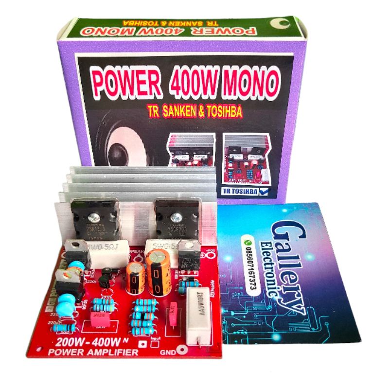 Jual Kit Driver Power 400 watt mono + Transistor Final TOSHIBA ORI 2SA