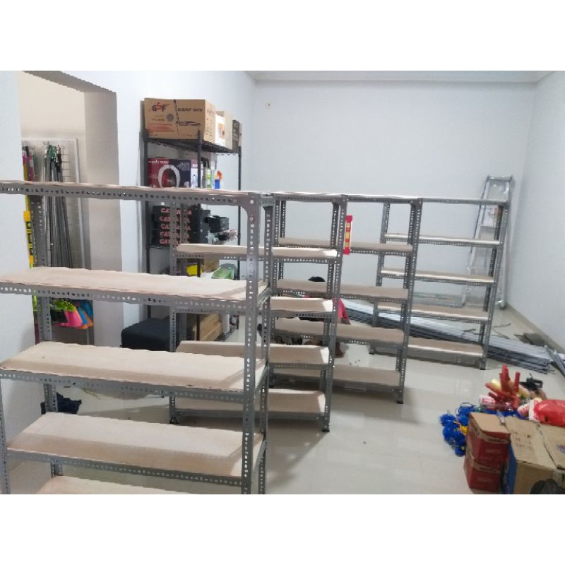 Jual Rak besi siku Rak sebaguna T150xP100xL40 nota pembelian | Shopee ...