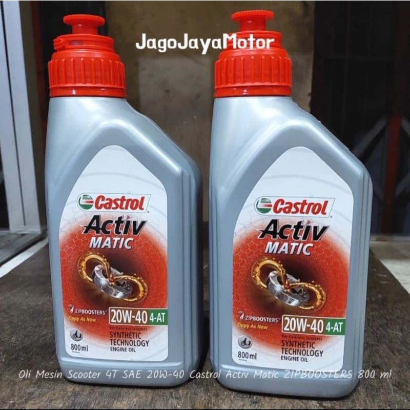 Jual Oli Mesin Scooter T Sae W Castrol Activ Matic Zipboosters Ml Shopee Indonesia