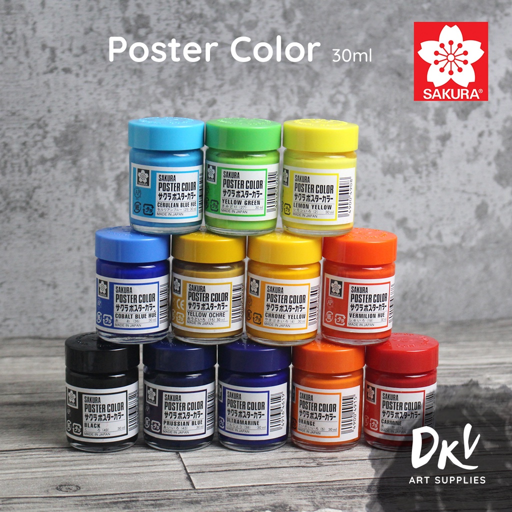 Jual Sakura Poster 30ml Color Colors / Cat Poster Sakura 30ml | Shopee ...