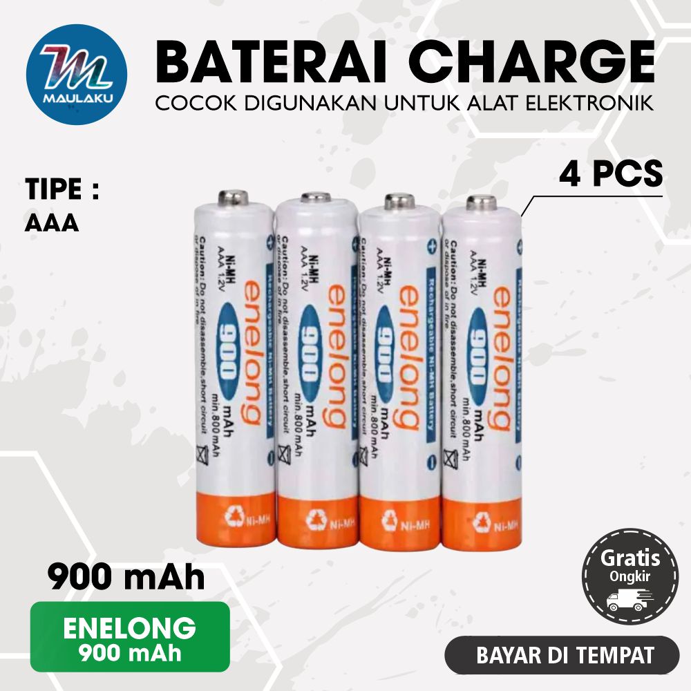 Jual Enelong Baterai Cas Rechargeable Ni Mh Aaa Mah Pcs Shopee