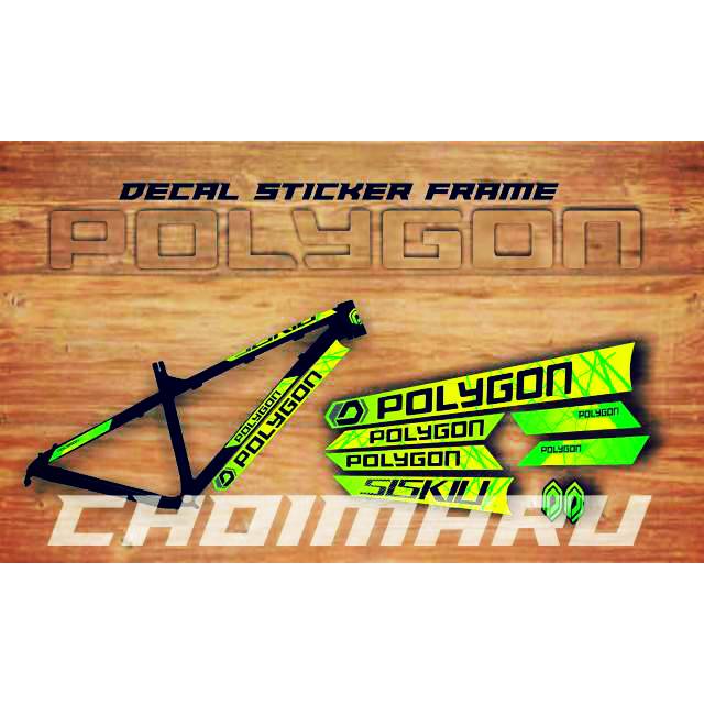 Jual Decal sticker frame POLYGON CUSTOM | Shopee Indonesia