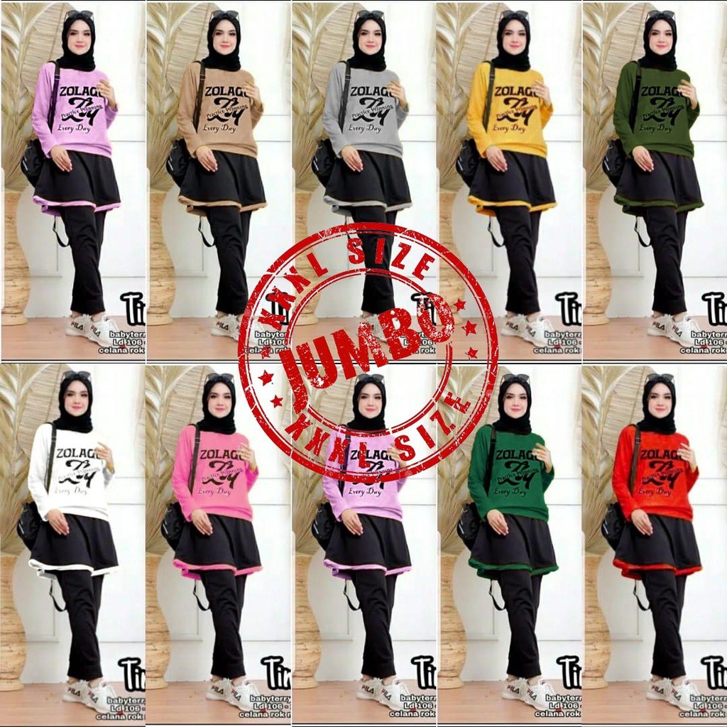 Jual Set Time Jumbo Set Time Xl Xxxl Stelan Jumbo Wanita Kekinian Setelan Baju Olahraga Wanita