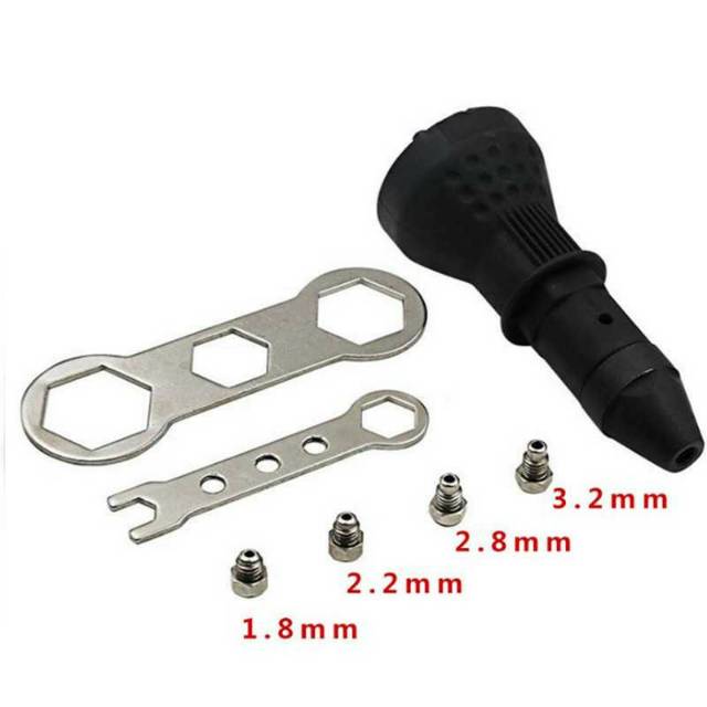 Jual Tang Rivet Elektrik Gun Mata Bor Paku Rivet Otomatis | Shopee ...