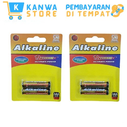 Jual Baterai Alkaline AAA A3 Isi 2 PCS Dynamax 1.5V Battery Kualitas ...