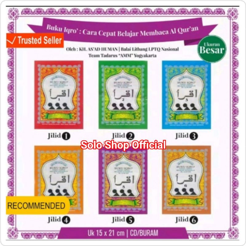 Jual Promo Buku Iqro Murah Buku Iqra Per Jilid Anak Iqra Balita Satuan ...