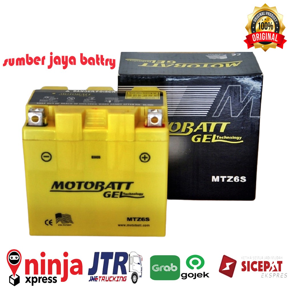 Jual Aki motor yamaha NMAX honda PCX aki MOTOBATT MTZ6S setara GS YUASA