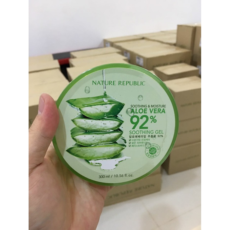 Jual NATURE REPUBLIC ALOE VERA 92 Persen SOOTHING GEL 300 ML ORIGINAL ...