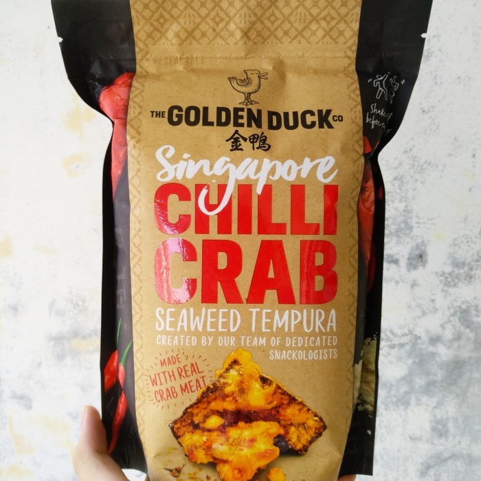 Jual Golden Duck Chilli Crab Seaweed Tempura 110 Gram Made in Singapore