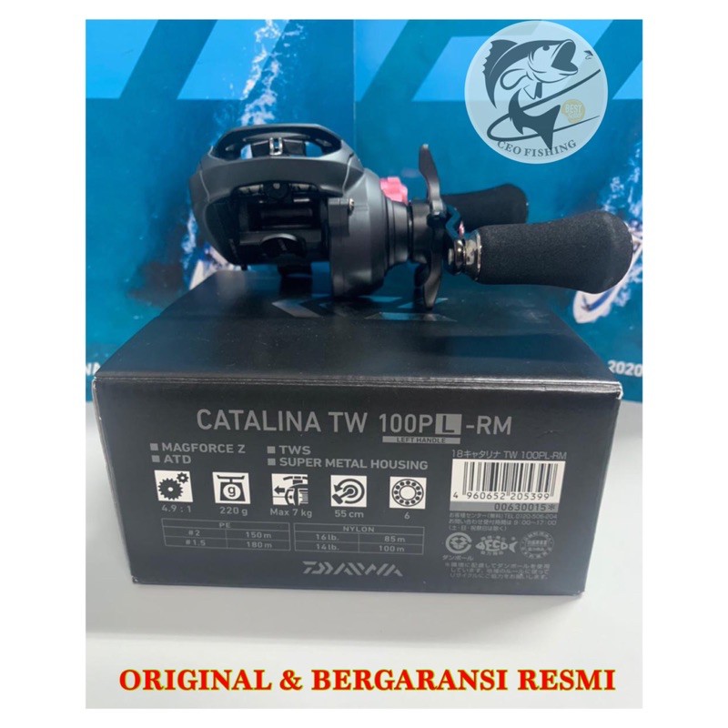 Jual Reel BC Baitcasting Daiwa Catalina TW 100 PL RM | Shopee Indonesia