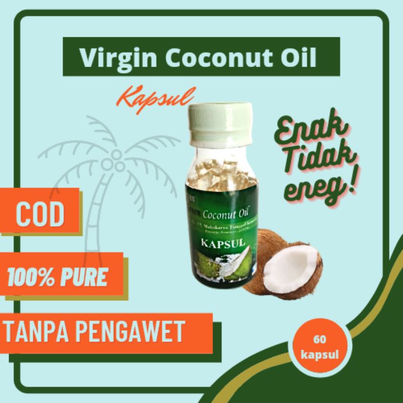 Jual Virgin Coconut Oil Vco Minyak Kelapa Virgin Kapsul Shopee Indonesia