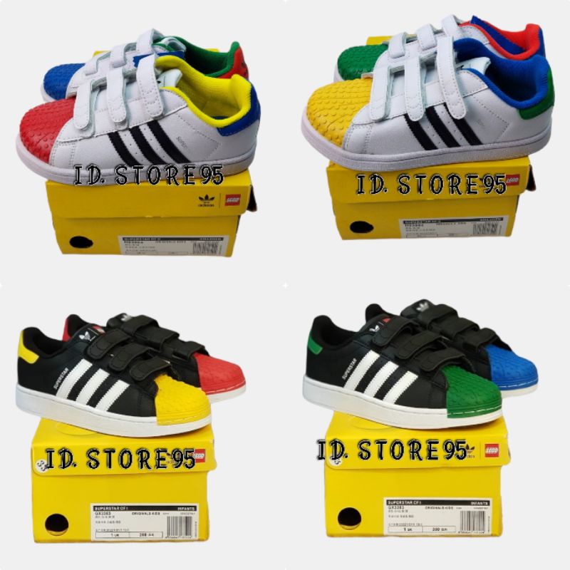 sepatu anak adidas superstar x Lego