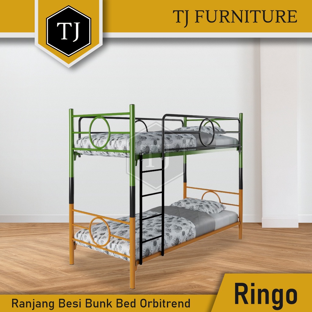 Jual Orbitrend Ringo Ranjang Susun Besi Tempat Tidur Tingkat Besi Divan Besi Bunk Bed 7883