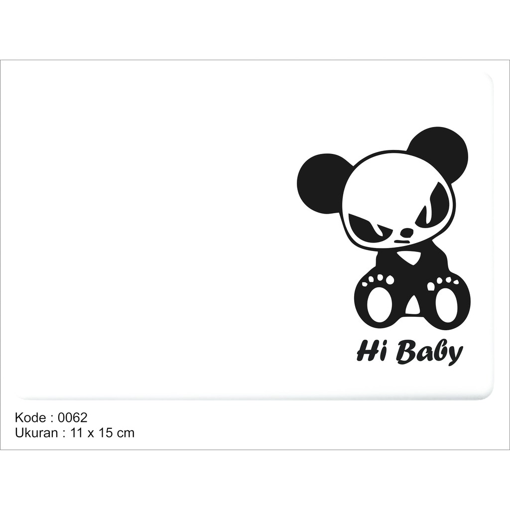 Jual Sticker Decal Laptop / Mobil Panda Baby | Shopee Indonesia