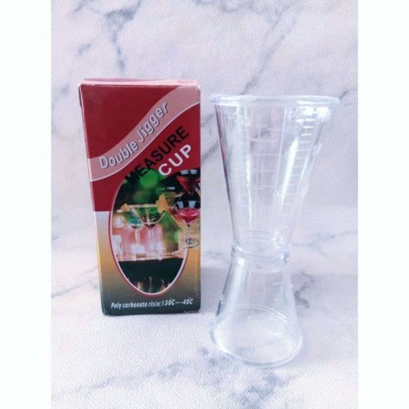 Jual Jigger Akrilik Jigger Transparan Ukuran Ganda Gelas Takar Untuk Bahan Sirup Fruktosa 8575