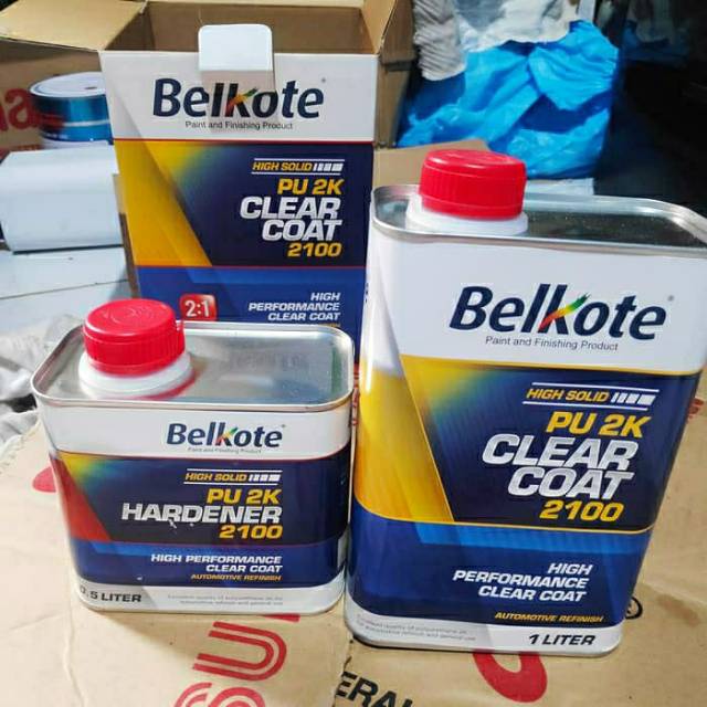 Jual Clear/Pernis Clear Coat PU 2k Belkote 2100 1L | Shopee Indonesia