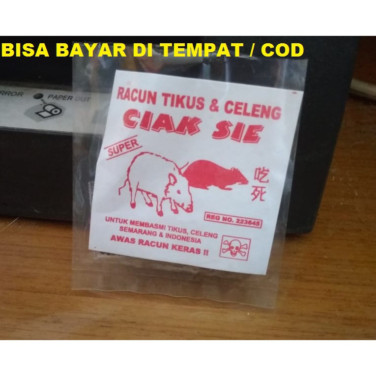 Jual Racun Tikus Dan Celeng Ciak Sie Makan Racun Mati Di Tempat Shopee Indonesia 7787