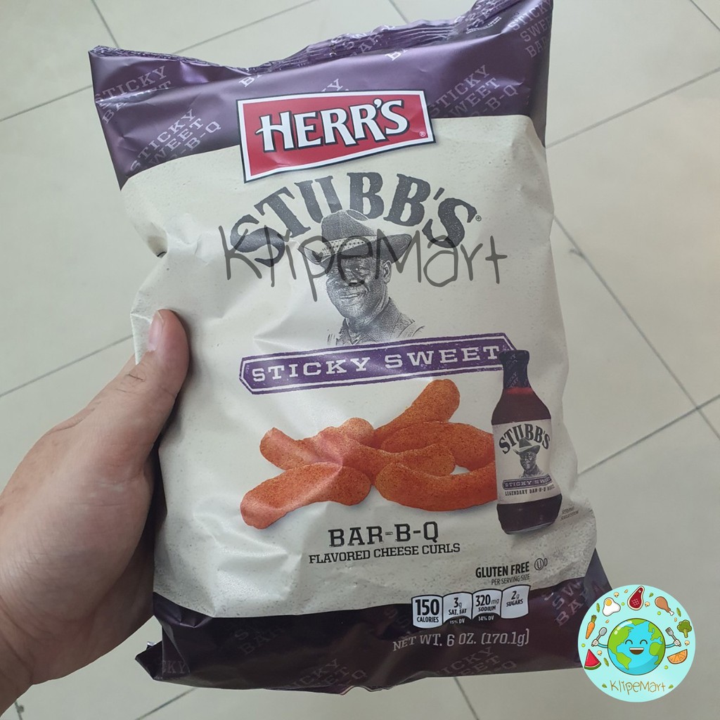 Jual HERRS stubbs sticky sweet and spicy barbeque flavored cheese 