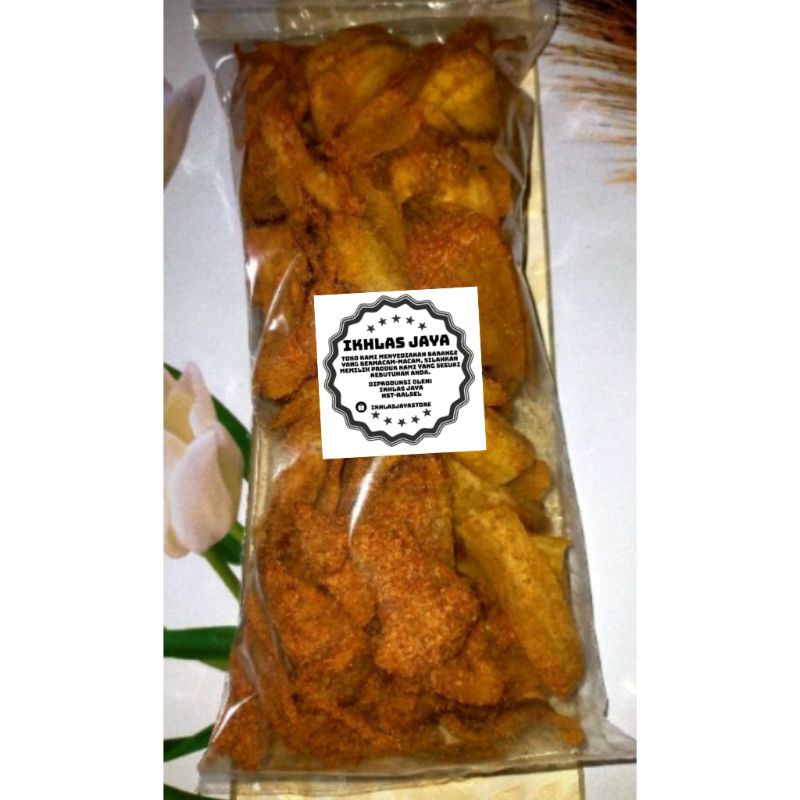 Jual Cod 1 Kg Kripik Pisang Pedas Asin Khas Barabai Hst Kalsel Shopee