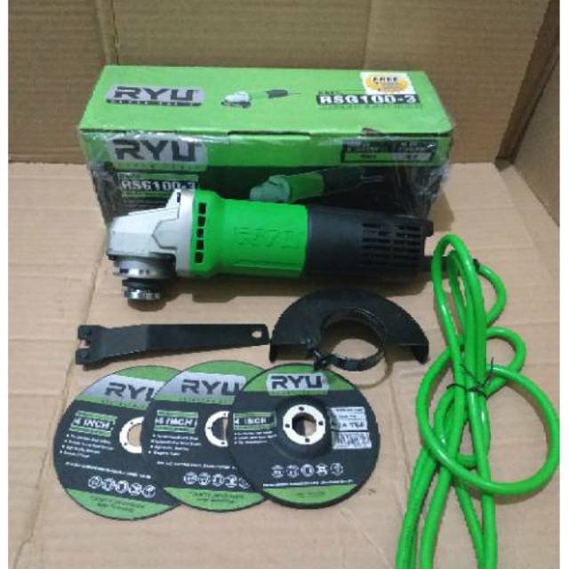 Jual MESIN GERINDA RYU GERINDA TANGAN TEKIRO RYU RSG 100-3 ANGLE ...