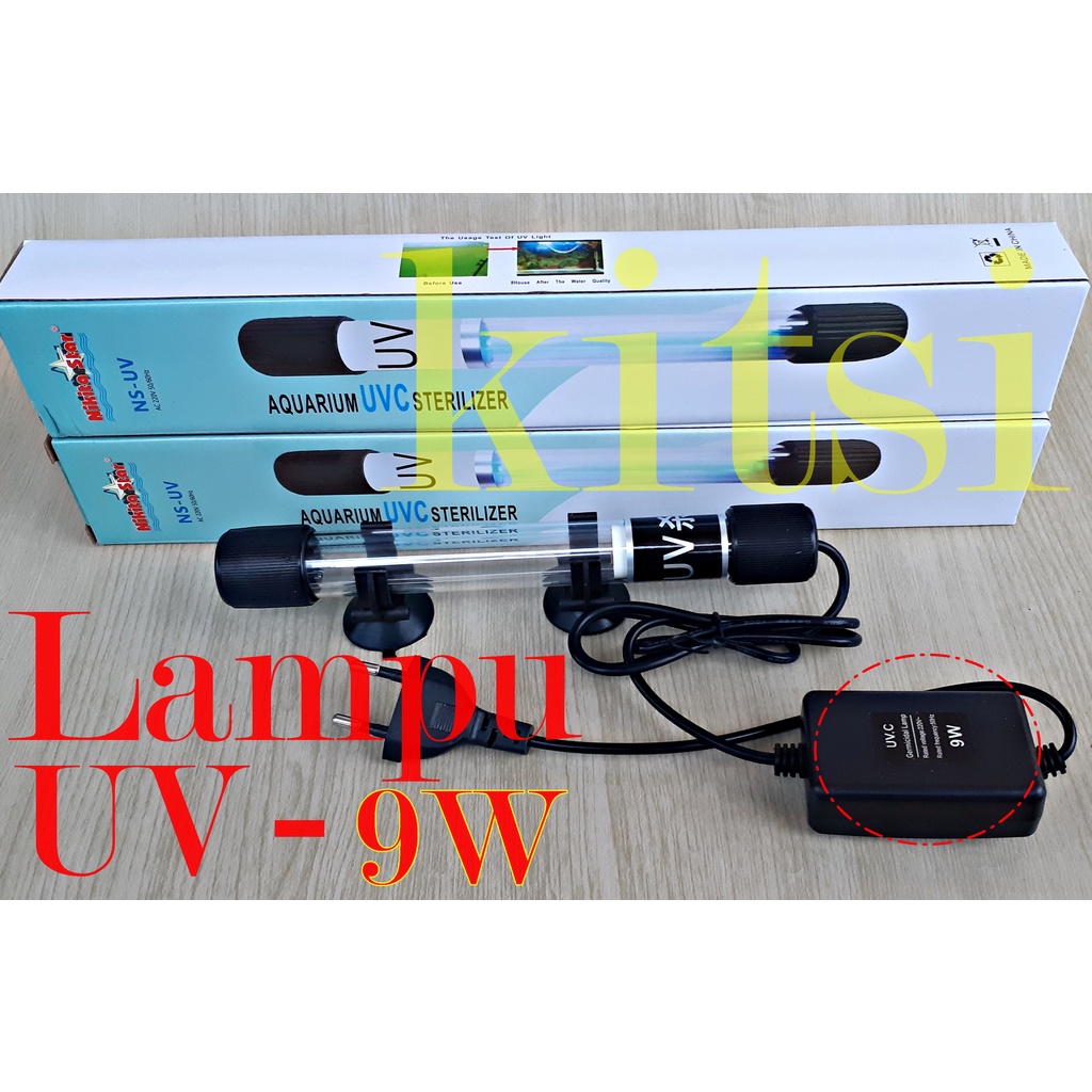 Jual LAMPU UV AQUARIUM 9 WATT NIKITA STAR / LAMPU UVC NIKITA STAR 9