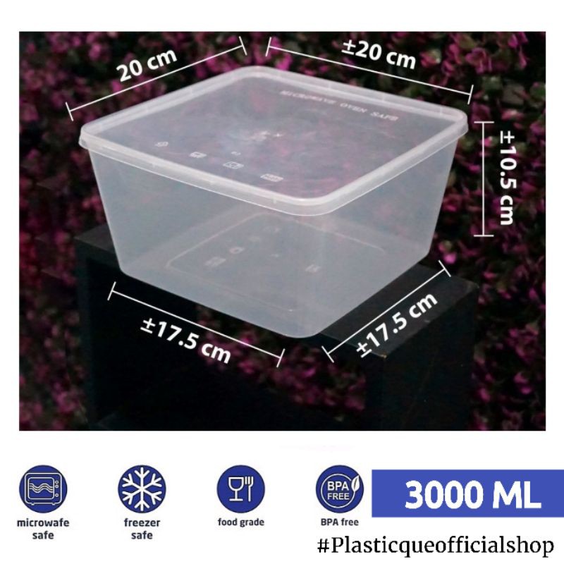THINWALL 3000ML PERSEGI