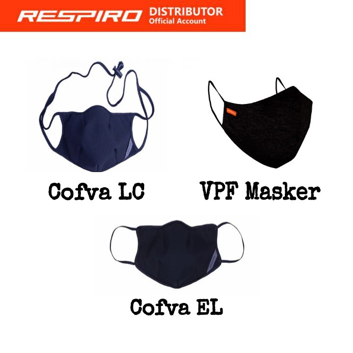 Jual MASKER RESPIRO COFVA VPF V-PRO - BLACK ALL MASKER BISA DICUCI ANTI ...