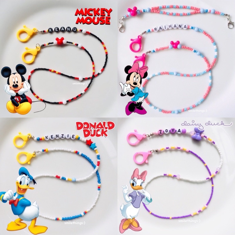 Jual Mickey n Friends Strap / minnie donald daisy strap connector