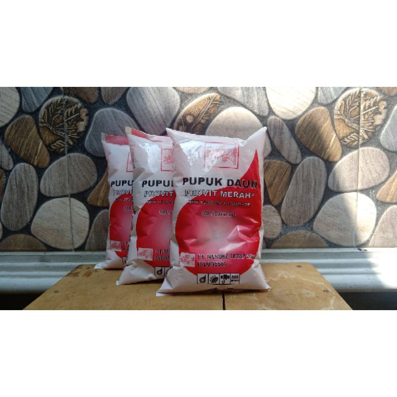 Jual PUPUK DAUN PROVIT MERAH NPK 500 GRAM | Shopee Indonesia