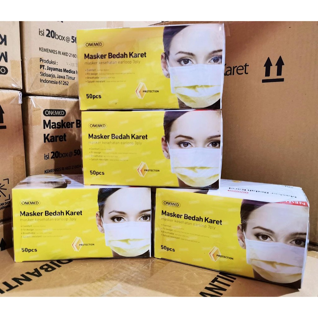 Jual Masker Medis Onemed Kuning | Shopee Indonesia
