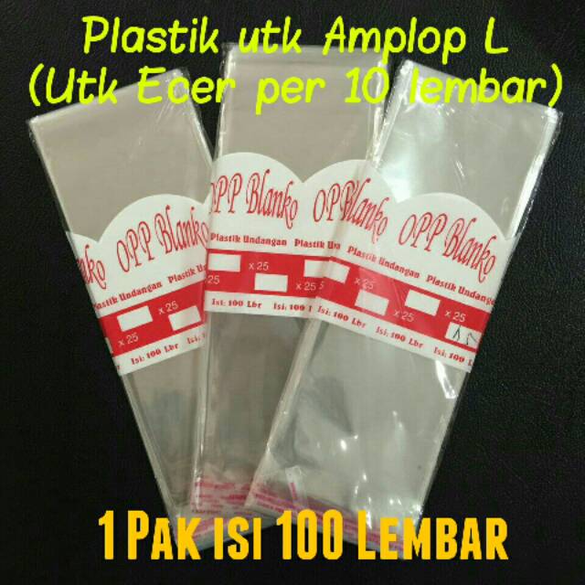 Jual Plastik Opp Seal Untuk Ecer Amplop Undangan Souvenir Isi 100 Shopee Indonesia 8256