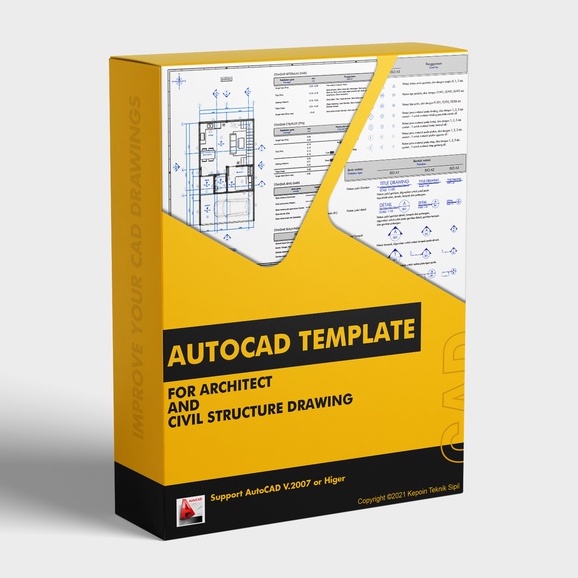 Jual Template AutoCAD Untuk Gambar Arsitek Dan Teknik Sipil | Shopee ...