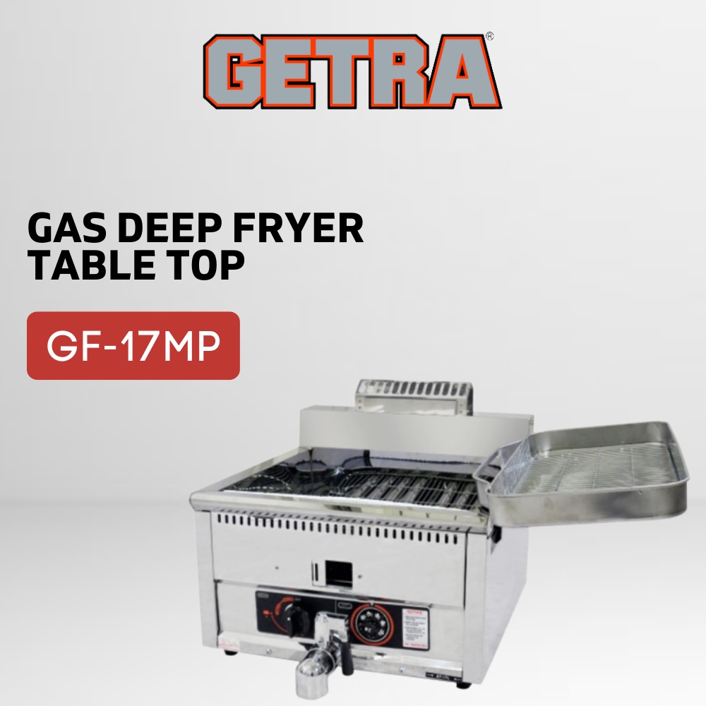 Jual DEEP FRYER GETRA GF17MP TABLE TOP PENGGORENGAN STAINLESS ORIGINAL