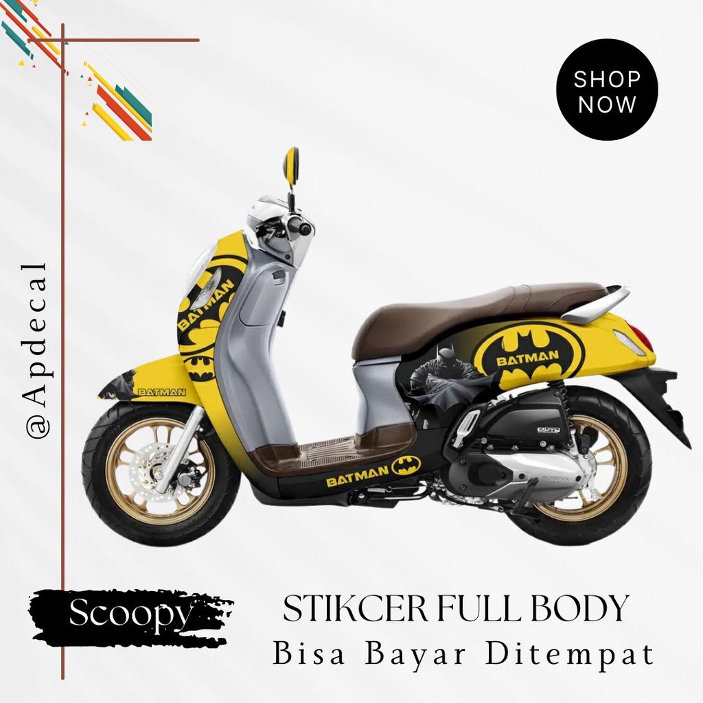 Jual Decal Sticker Scoopy Full Body Fi Scopy Dekal Stiker