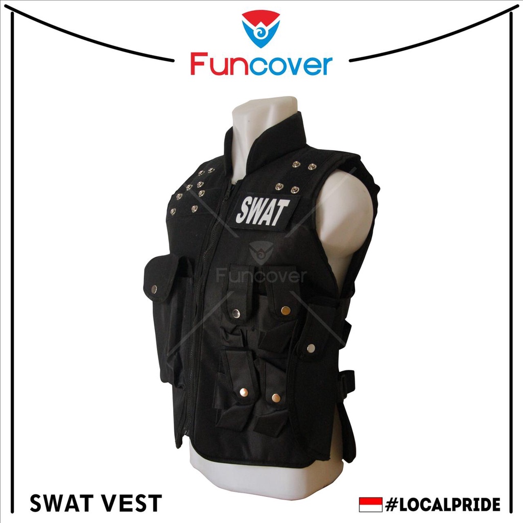 Jual Rompi Motor Vest Body Protector Bikers SWAT - POLICE by FUNCOVER ...
