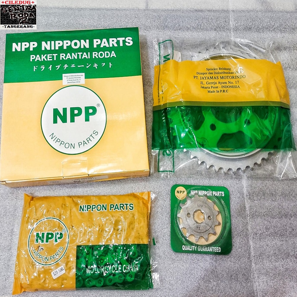Jual Gear Set Honda Tiger / Tiger New / Tiger Revo Tipe 520 NPP / Gir