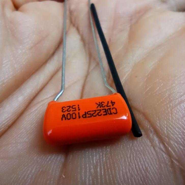 Jual Capacitor Orange Drop 47nf 473k 0.047uf kapasitor bass gitar