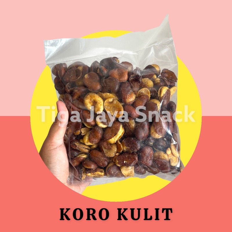 Jual Koro Kulit 250gram Kacang Kacangan Cemilan Kiloan Aneka Snack