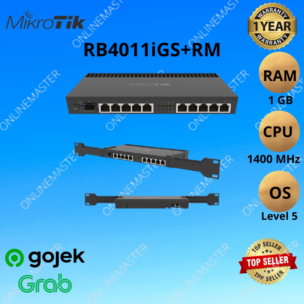 Jual Mikrotik RouterBoard RB4011iGS+RM | Shopee Indonesia