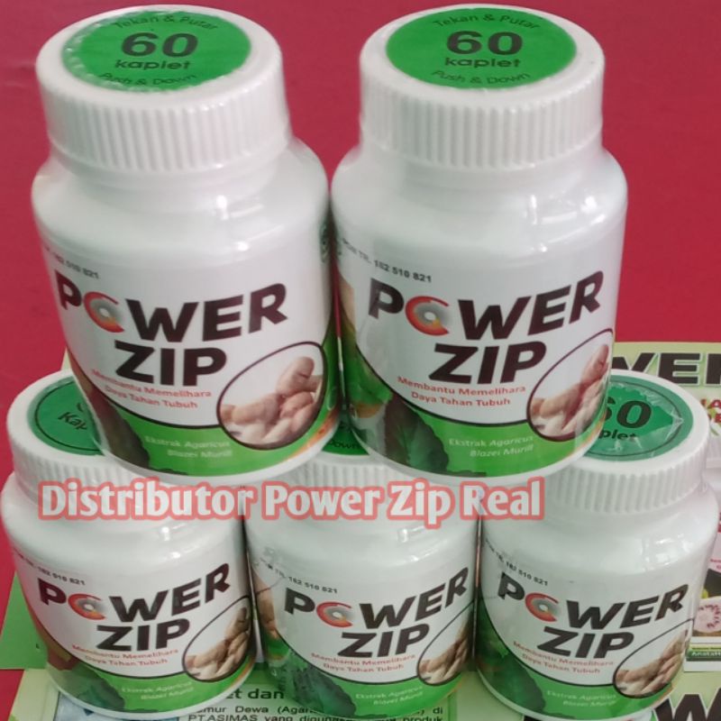 Jual Power Zip Herbal 60 kpl real | Shopee Indonesia
